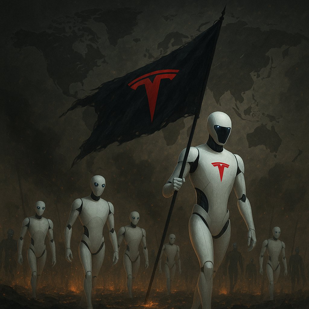 RPrestonReed's tweet photo. 🤖⚔️ @elonmusk When autonomous robots replace human soldiers, old barriers to occupation collapse. No more endless boots on the ground—cheaper, permanent takeovers become frighteningly real. How will we stop a robot army from rewriting history? 🌍👀 #AI #tesla #FutureOfWar https://t.co/0yKBCsgryW