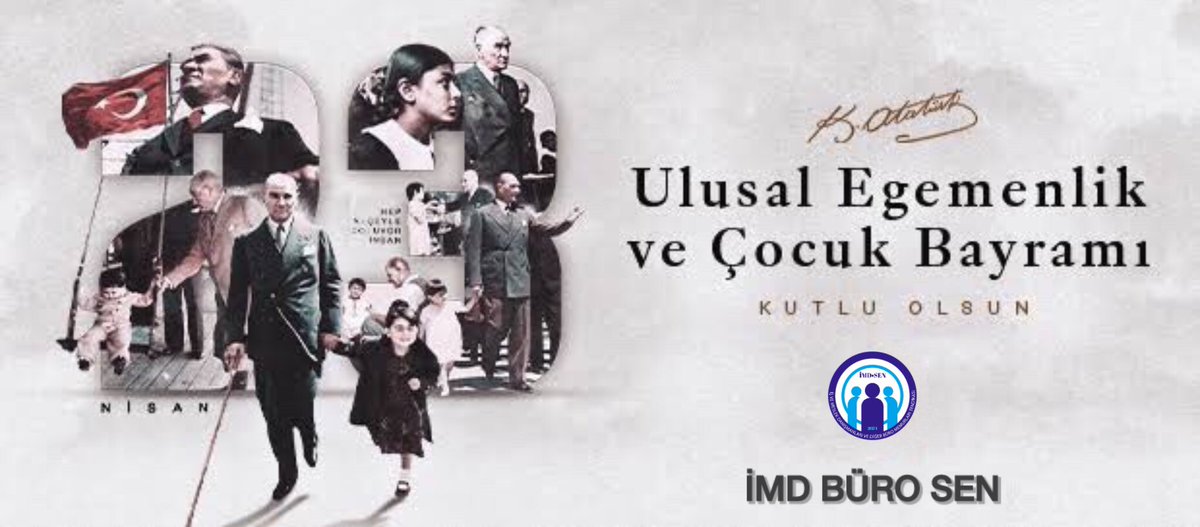 23 Nisan Ulusal Egemenlik ve Çocuk Bayramımız Kutlu Olsun! 

Türkiye Büyük Millet Meclisimizin açılışının 105. yıl dönümünü ve geleceğimizin teminatı olan tüm çocuklarımızın 23 Nisan Ulusal Egemenlik ve Çocuk Bayramı’nı kutluyor; tüm dünya çocuklarının barış ve huzur içinde