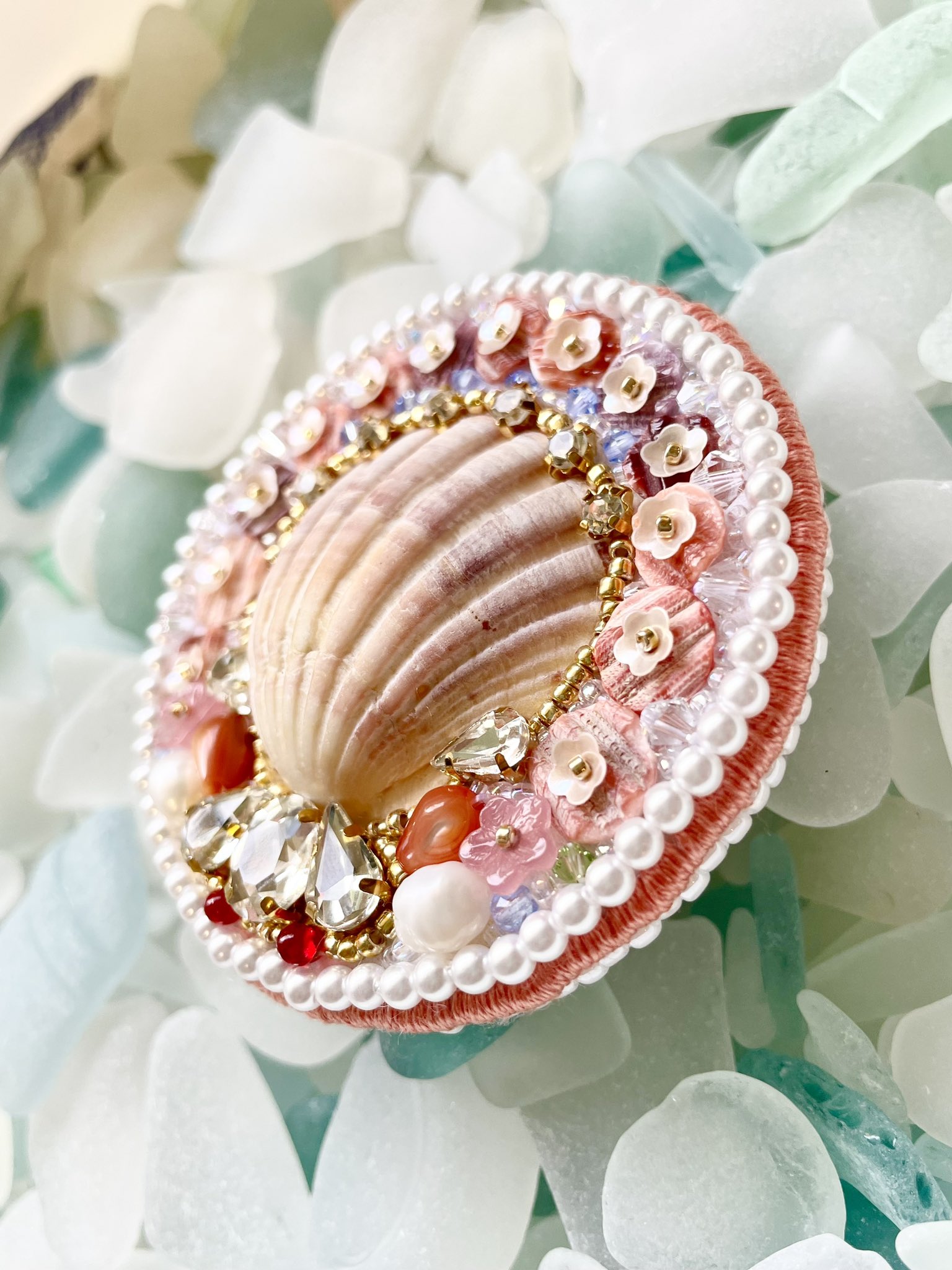 シーグラスアート+° ちいさな宝物♡+° インテリア ギフト