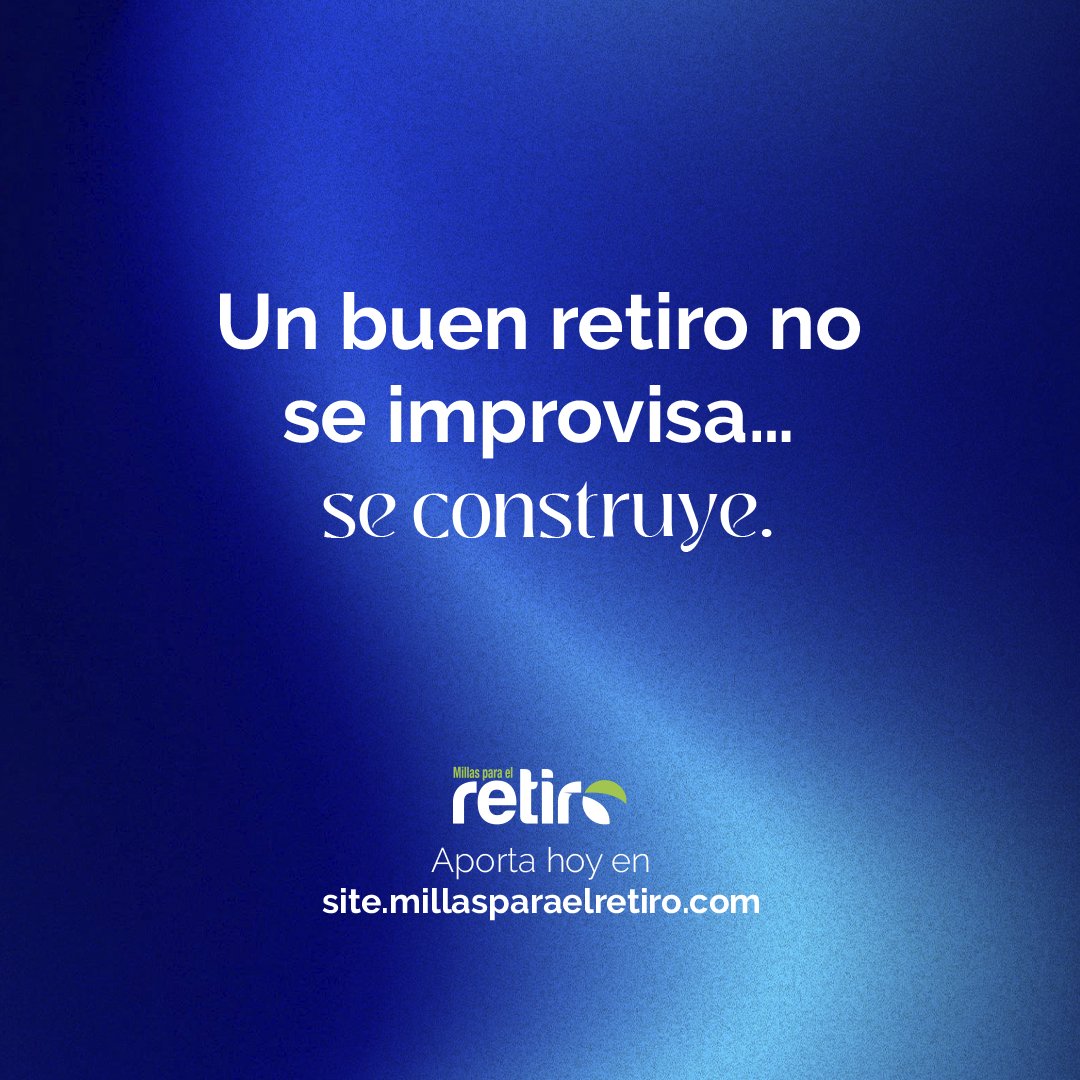 millas_retiro's tweet photo. 💬 Consejo rápido:
Un buen retiro no se improvisa, se construye paso a paso.
📅 ¿Ya hiciste tu aportación de hoy?

Aporta desde $50 👉 https://t.co/cmhsOwYvjx https://t.co/8HWtS2UXxZ