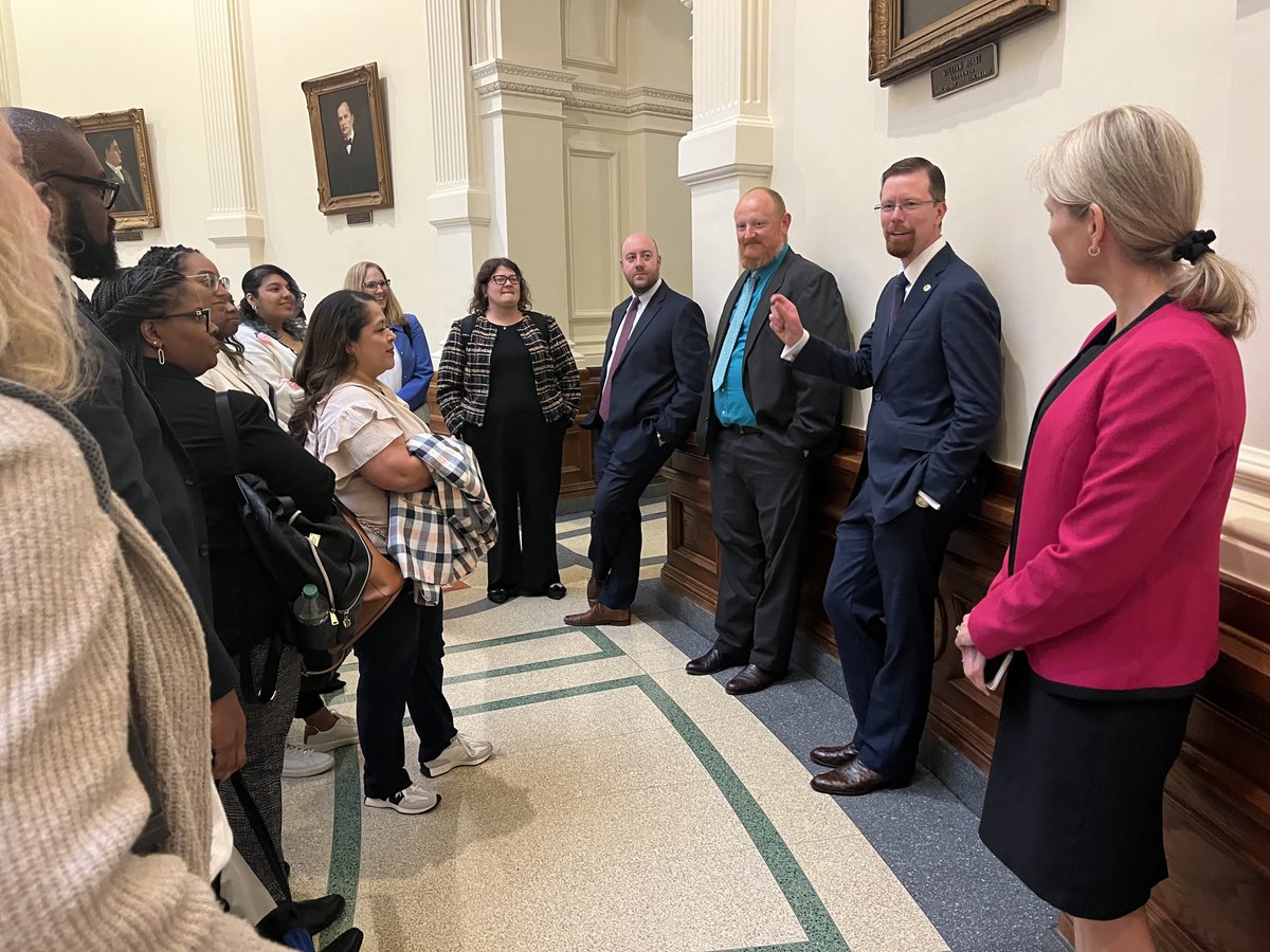 Great day at the Capitol with our friends from Sam Houston State University! Proud to support the next generation of superintendents and administrators as they learn about the legislative process shaping Texas public education #StantecEdu