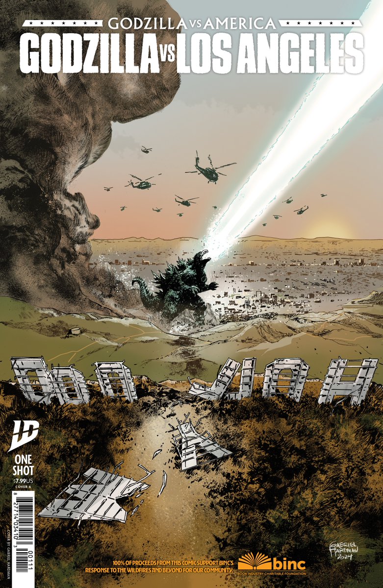 IDW Publishing (@idwpublishing) on Twitter photo Need a sneak peek at #GodzillaVsAmerica: Los Angeles?
Check out these preview pages from Gabriel Hardman, <a href="/xDaveBakerx/">Davey Baker</a>, Jordan Morris & @nicolegoux.
Proceeds raised go to BINC for wildfire relief.
See more here: ow.ly/1kLG50VFHHY
#GodzillaVaLosAngeles #GodzillaComics Need a sneak peek at #GodzillaVsAmerica: Los Angeles?
Check out these preview pages from Gabriel Hardman, <a href="/xDaveBakerx/">Davey Baker</a>, Jordan Morris & @nicolegoux.
Proceeds raised go to BINC for wildfire relief.
See more here: ow.ly/1kLG50VFHHY
#GodzillaVaLosAngeles #GodzillaComics