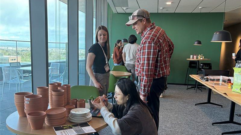 🌱 What's Earth Day without a bit of dirt under the nails? At DBMI, we got our hands dirty (in the best way!) and potted plants to make our workspace a little greener. Here's to small steps that make a significant impact!