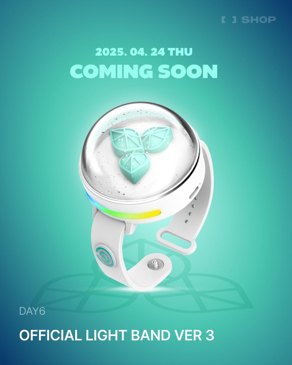 DAY6 OFFICIAL LIGHT BAND VER 3
COMING SOON!

🍀ONLINE SALES OPEN
🤍25.04.24 THU 2PM ~

* 한정 수량으로 조기 품절될 수 있습니다.
* 빠른 배송을 위해 [단독 구매]만 가능합니다.
* ID당 최대 1개까지 구매 가능합니다.
* 배터리가 포함된 상품으로 [국내 배송]만 가능합니다.

#DAY6 #데이식스