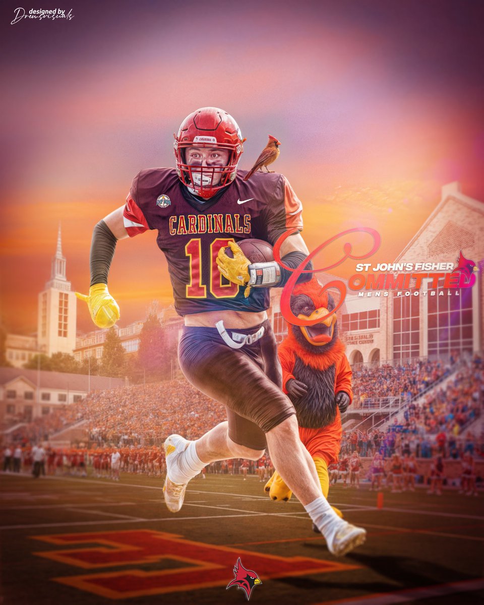 I’m blessed to announce my commitment to continue my academic and athletic career at St. John Fisher University! #rollcards