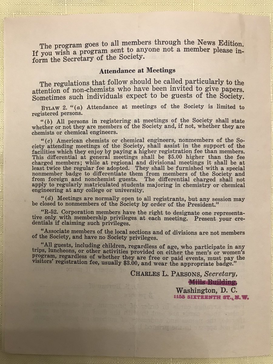 Lisa Baugh (@lisasbaugh) on Twitter photo PMSE History, Week 13: In case you were wondering how divisional National ACS Meeting programs were prepared and submitted back in 1938…now you know. (Be sure to spell “sulfur” with an “f”, please). Back then, of course, <a href="/acspmse/">ACS PMSE Division</a> programmed as the Paint and Varnish Division. PMSE History, Week 13: In case you were wondering how divisional National ACS Meeting programs were prepared and submitted back in 1938…now you know. (Be sure to spell “sulfur” with an “f”, please). Back then, of course, <a href="/acspmse/">ACS PMSE Division</a> programmed as the Paint and Varnish Division.