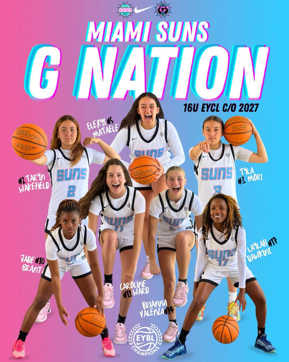 T-2 days until we hit the court for Boo Williams session 1! Come watch our 16U #EYCL team show out! 
<a href="/GNation_BBALL/">G Nation 🏀</a> 
<a href="/MiamiSuns/">Miami Suns</a> 
<a href="/nikegirlseycl/">Nike Girls EYBL Champions League</a>
