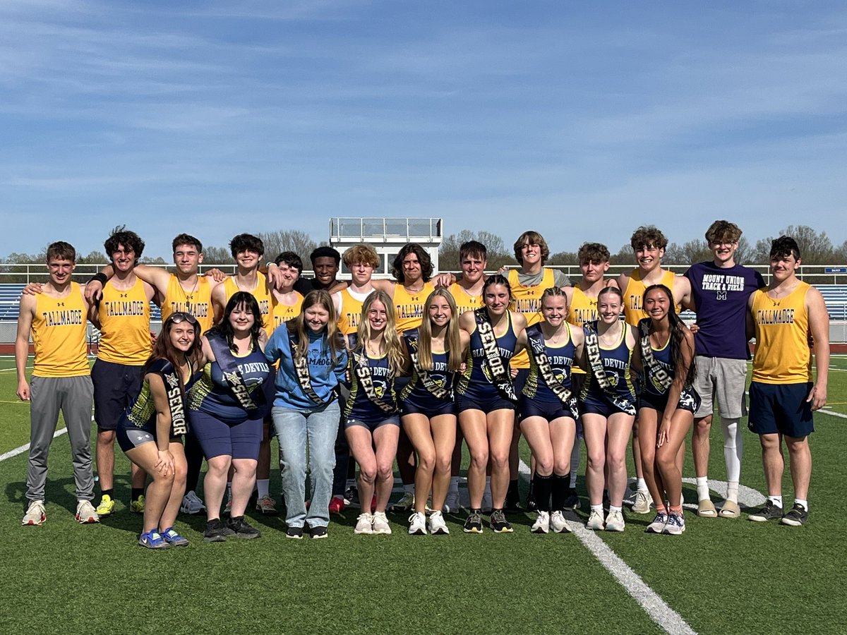 Senior night on the track tonight! 

Congratulations to all our seniors! Thank you for your dedication and effort throughout the years! 

We wish you all the best in your future endeavors, knowing you’ll continue to make Blue Devil Nation proud!