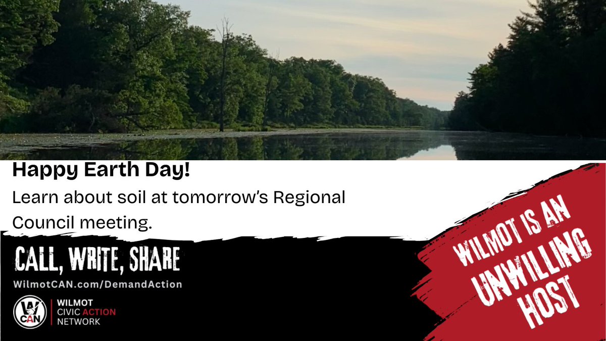 WilmotCAN (@wilmot_can) on Twitter photo Happy Earth Day!
On April 23, <a href="/AnneLoeffler8/">Anne Loeffler</a> will speak about soil erosion & the #WilmotLandGrab. Come learn about responsible land management at the Region of Waterloo Council Chambers at 7:00 pm.
#EarthDay
#StandYourGround
#WilmotLandGrab Happy Earth Day!
On April 23, <a href="/AnneLoeffler8/">Anne Loeffler</a> will speak about soil erosion & the #WilmotLandGrab. Come learn about responsible land management at the Region of Waterloo Council Chambers at 7:00 pm.
#EarthDay
#StandYourGround
#WilmotLandGrab