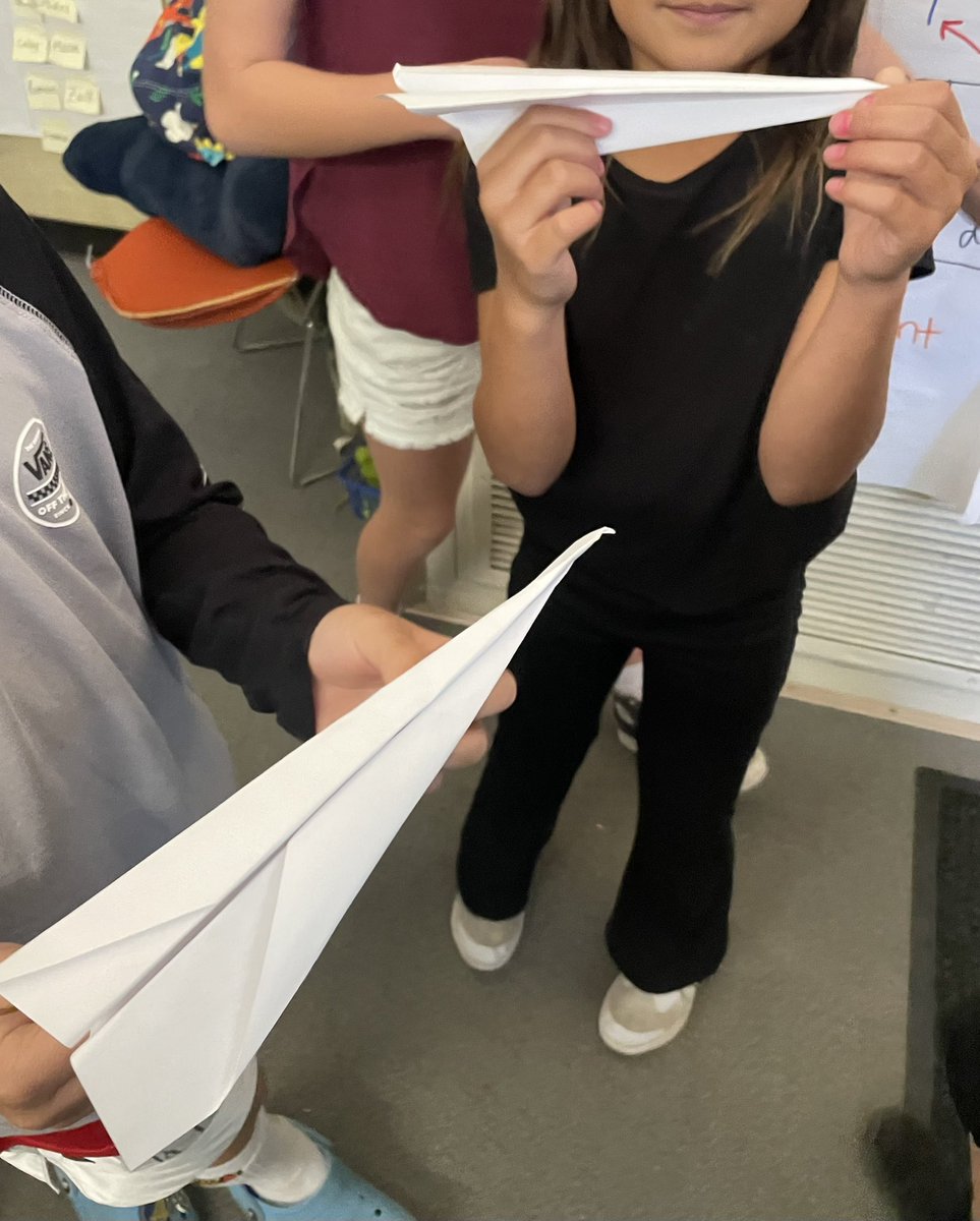 “This was the BEST ELA lesson EVER!” - direct quote from a <a href="/vvesvikings/">Valle Verde</a> #student! While #reading about airplanes the #class got to experiment with their own paper planes! ✈️ 

<a href="/MtDiabloUSD/">MDUSD</a> #reading #ReadingCommunity #plane #readerscommunity #aerospace #playtolearn #havingfun
