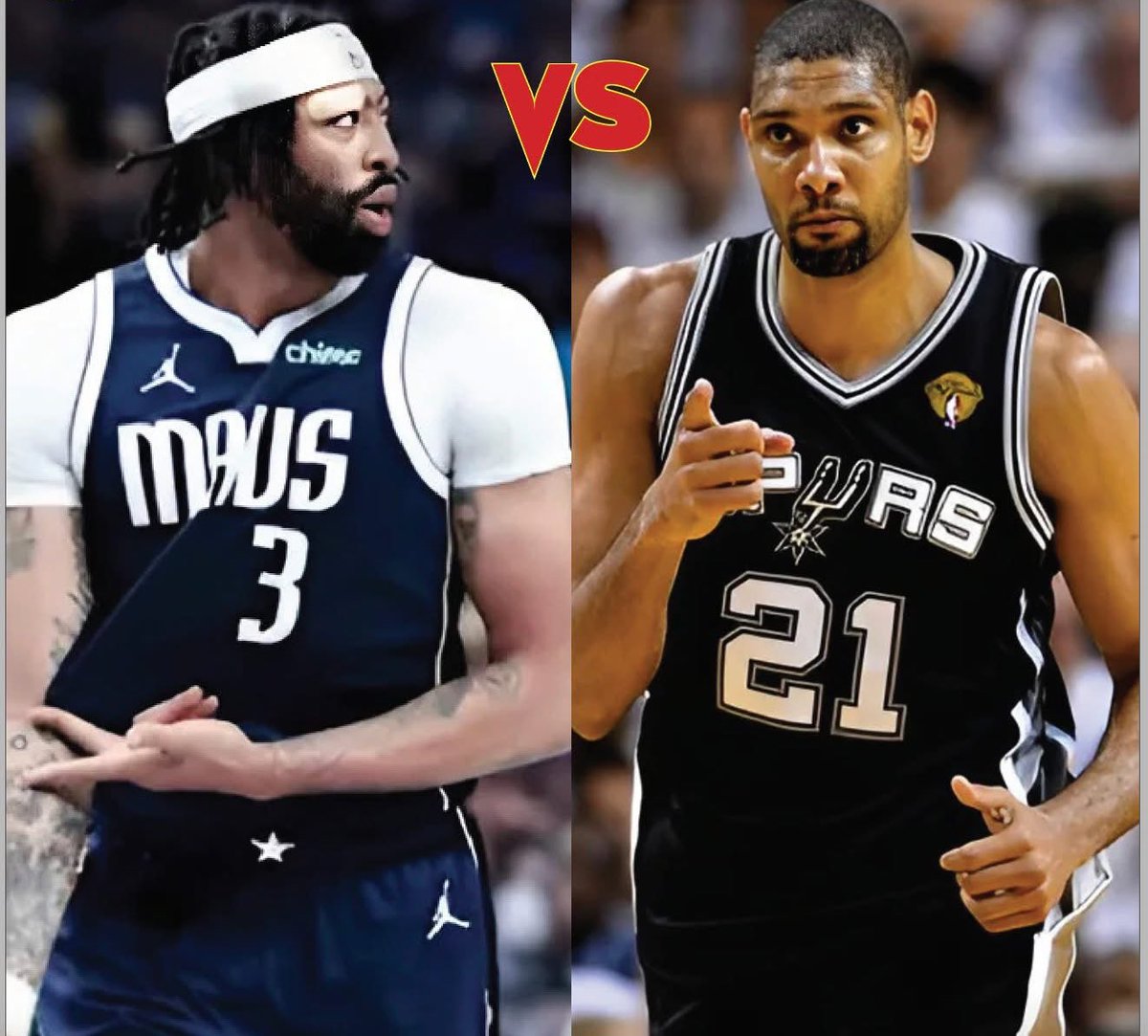 Hoopss's tweet image. To be honest, Anthony Davis is FAR BETTER than Tim Duncan💯