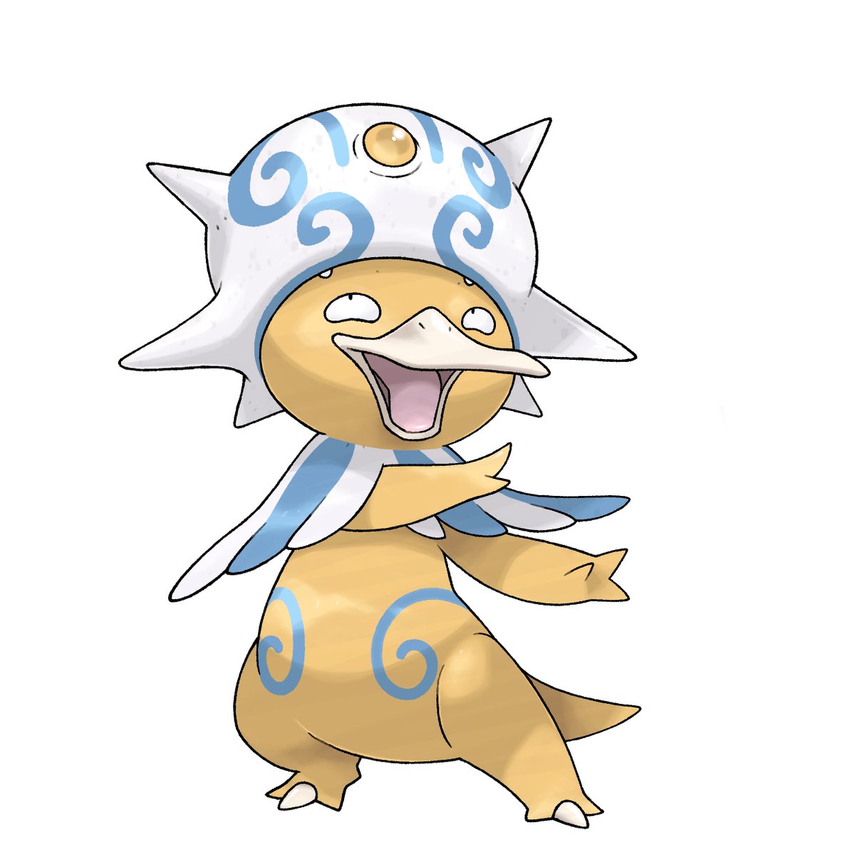 GregAndrade22's tweet image. I just added a new item to my Shop! ko-fi.com/s/cba2a6299b
What if Shellder bit another Pokémon's head?
PSYKING - Noble Pokemon -
WATER / PSYCHIC
PSYDUCK -> Shellder bites on the head + king’s rock -> PSYKING
🦆👑🐚
#Pokemon #pokemonfanart #fakemon #fakemonforsale