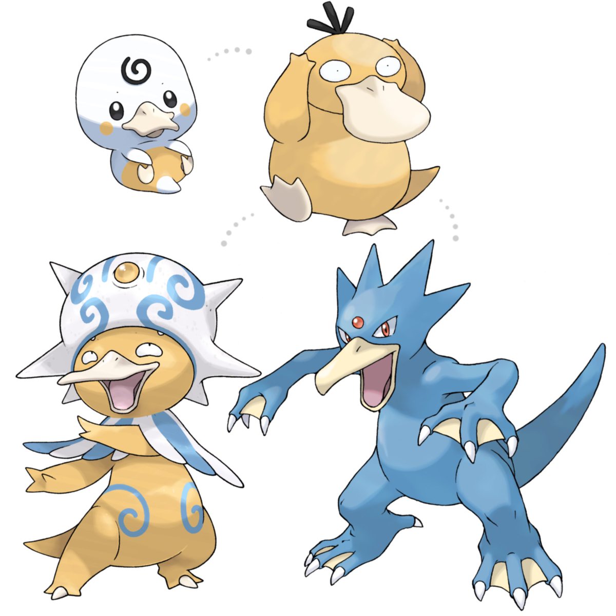 GregAndrade22's tweet image. I just added a new item to my Shop! ko-fi.com/s/cba2a6299b
What if Shellder bit another Pokémon's head?
PSYKING - Noble Pokemon -
WATER / PSYCHIC
PSYDUCK -> Shellder bites on the head + king’s rock -> PSYKING
🦆👑🐚
#Pokemon #pokemonfanart #fakemon #fakemonforsale