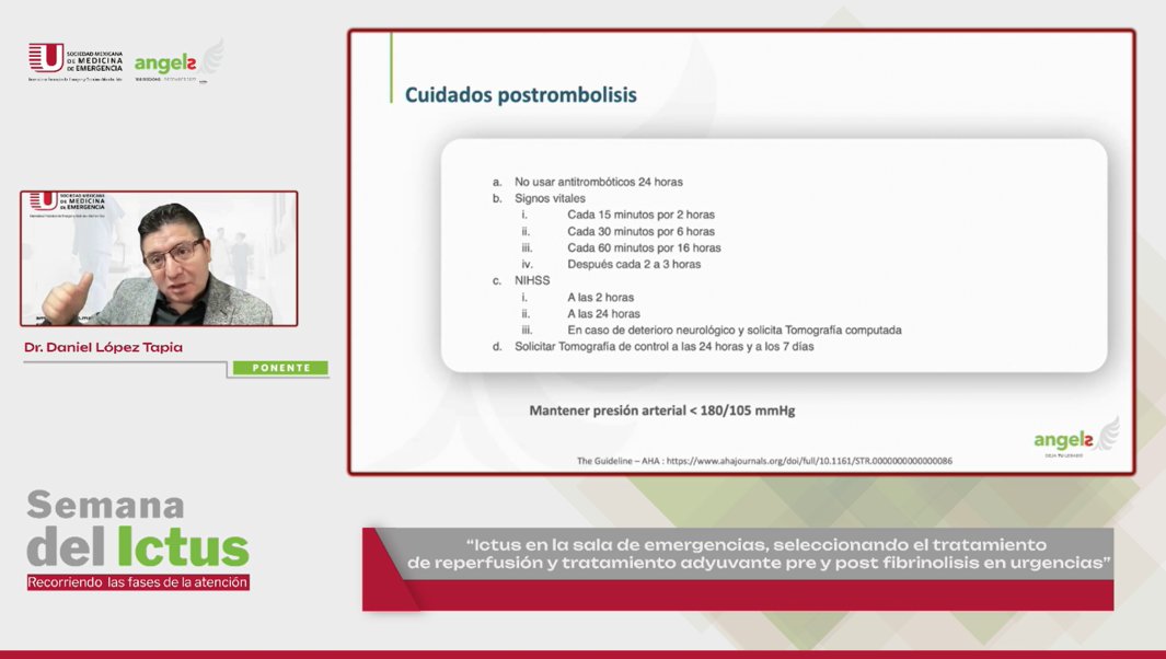 🔴 ¡Estamos en vivo! 🧠
Día 2 | #SemanaDelIctus 2025 #Angels &amp; #SMME
⚠️ 1 de cada 4 personas sufrirá un ictus en su vida ¡y el 80% se puede prevenir!
⏱️ El ictus no espera. Tú tampoco deberías
👉 Conéctate: lnkd.in/e5BueFaM
#TiempoEsCerebro #EmergencyMedicine