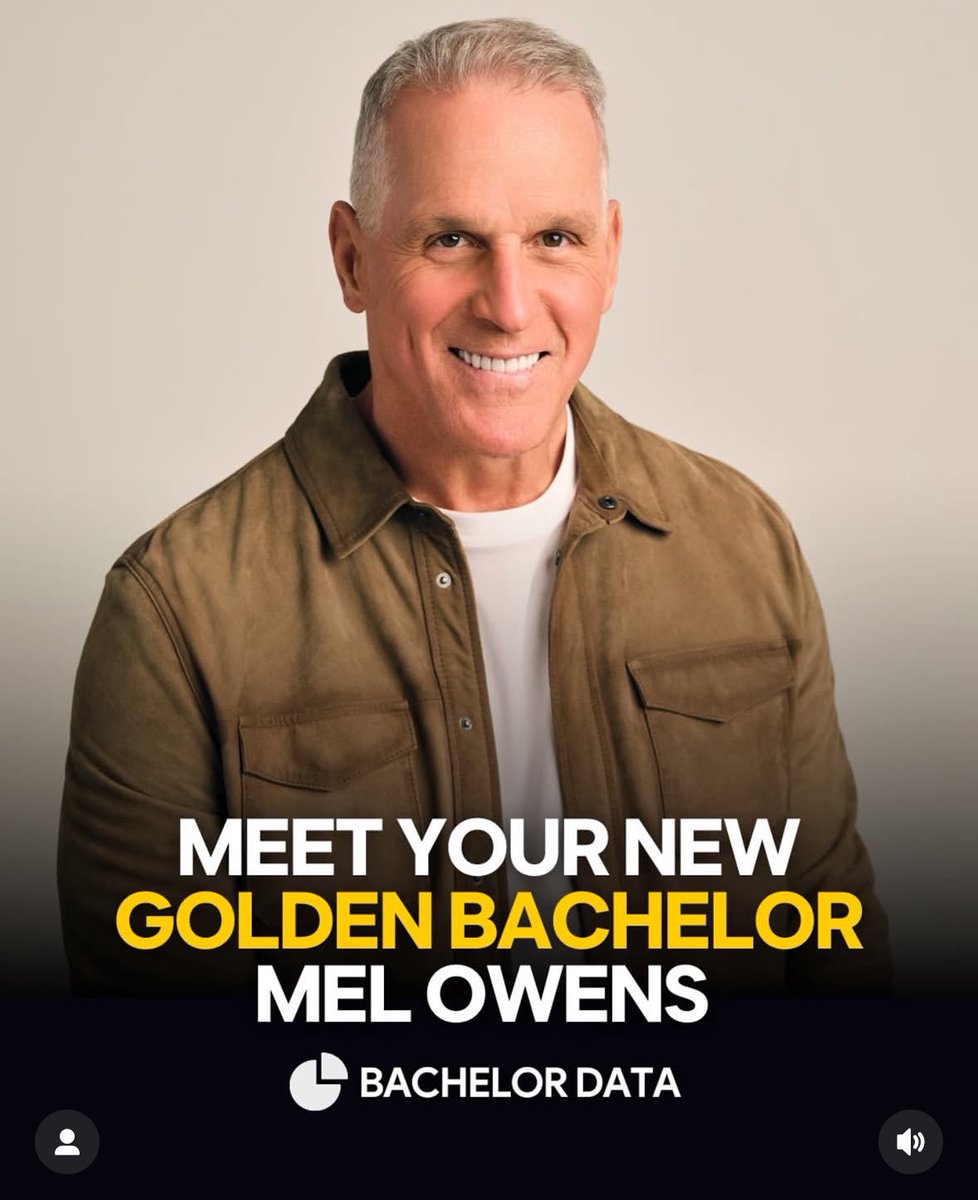 ALERT!!! New Golden Bachelor announced!!! Retired NFL player and lawyer, Mel Owens.

#TheBachelor