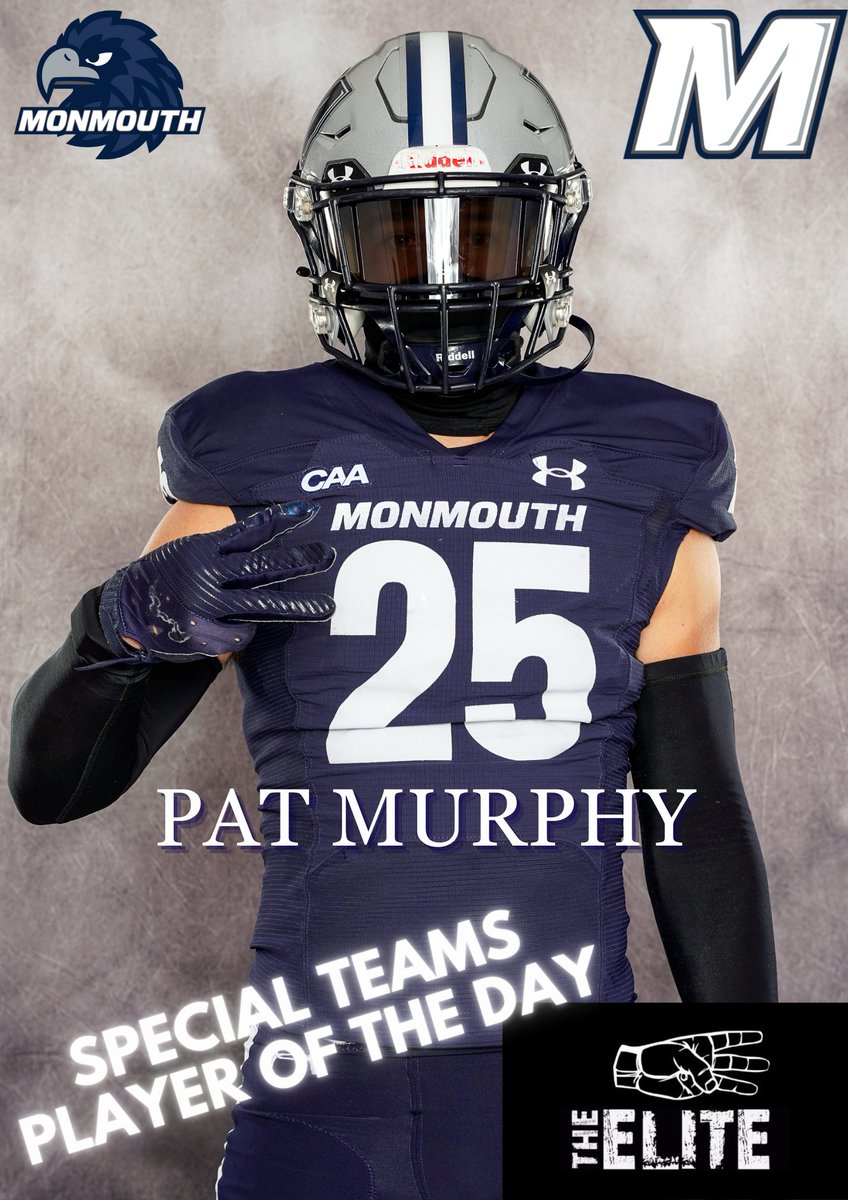 Dennis Long (@coachdennislong) on Twitter photo Practice #12 Special Teams Player of the Day
<a href="/pat_murphy04/">Patrick Murphy</a> #TheElite #FlyHawks
<a href="/MUHawksFB/">Monmouth Football</a> Practice #12 Special Teams Player of the Day
<a href="/pat_murphy04/">Patrick Murphy</a> #TheElite #FlyHawks
<a href="/MUHawksFB/">Monmouth Football</a>