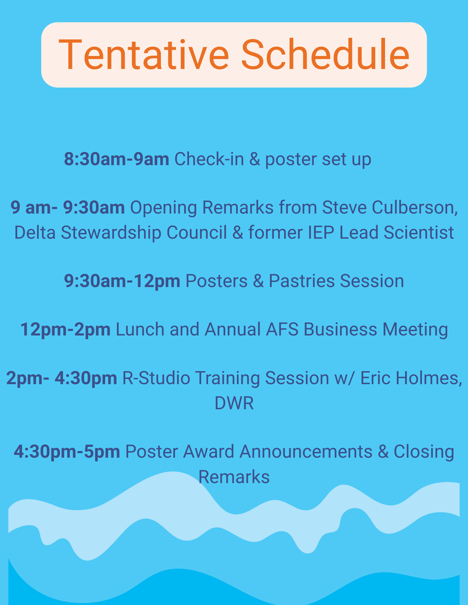 Don't forget about our upcoming event! Who doesn't love to start their day with posters and pastries? Submit your abstract today! Link in bio! #afs #fishers #calneva #calnevaAFS