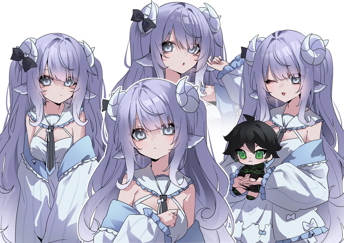 おはミルᏊˊ•ﻌ•ˋᏊ
友達のフォークちゃんから依頼してくれたイラスト
めちゃくちゃ可愛い🩵
チビしゃいも付いてる(笑)
感謝叉豬包的贈圖🩵
很巧的委託我一直想委的丕嗣老師🤣
還附贈一隻小小的しゃい超可愛
#miruhuiart