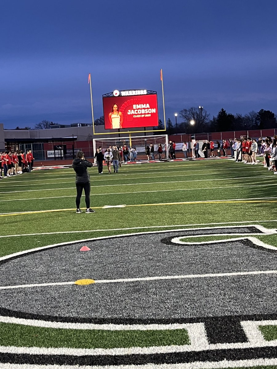 Fun meet with GBN and then we honor our 33  seniors!