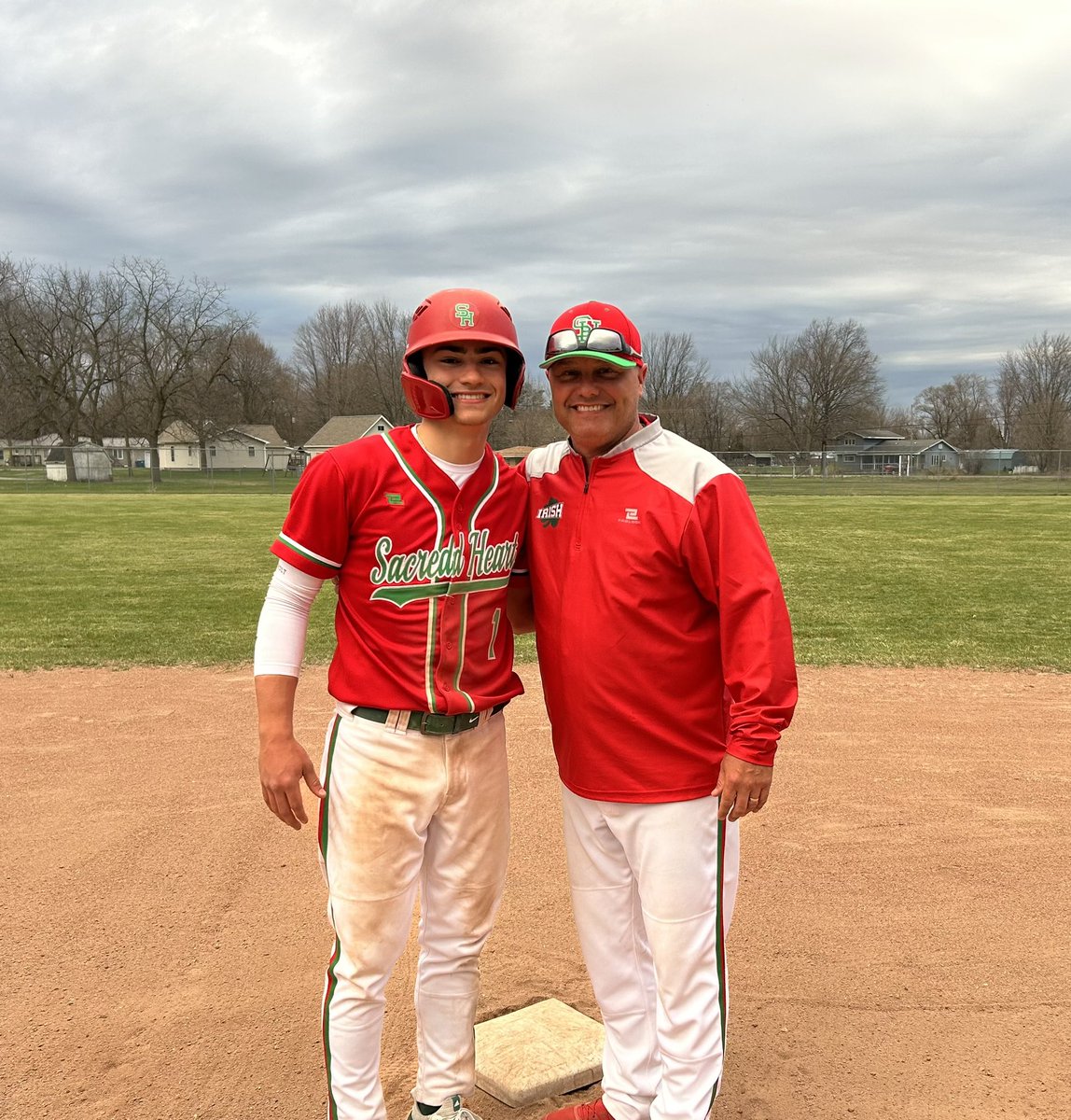 Broke Sacred Heart’s career stolen base record! With #146 I finally caught one that my dad set!