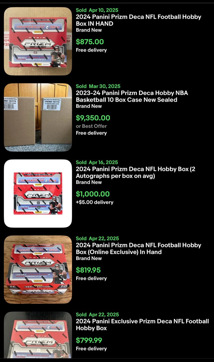 I have NFL Prizm Deca Hobby in hand better than any price on the internet. Contact me if interested.