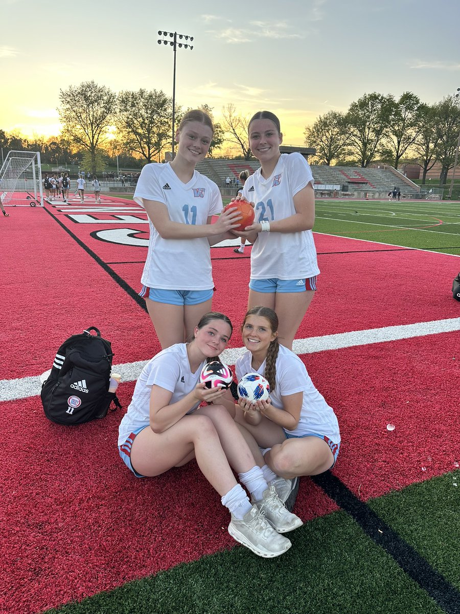 Varsity pulls out a 1-0 OT win over a very good Parkway Central.  Game balls to Grace Wright and Megan Price.  Co-MVPs to Julia Kiffer and Emma Stone. Shutout to Steffi Fussner, Noor Hacking, and the defense.  Goal to Maggie Leahy and assist to Grace Wright.  #WhyNot #HornsUp.