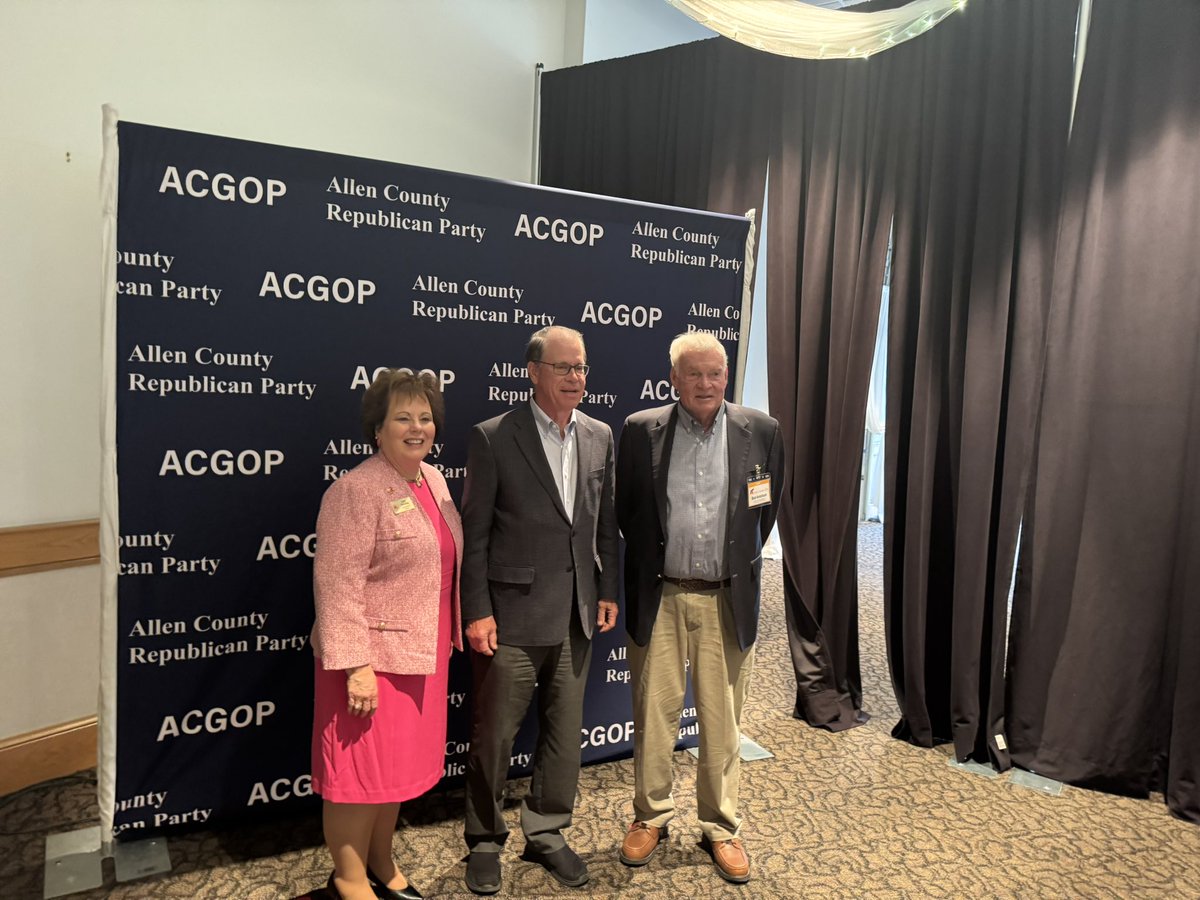 Great night with the Allen County GOP at their Lincoln Day Dinner in Fort Wayne! I appreciated the opportunity to share about how we are making Indiana a beacon of freedom and opportunity for all.