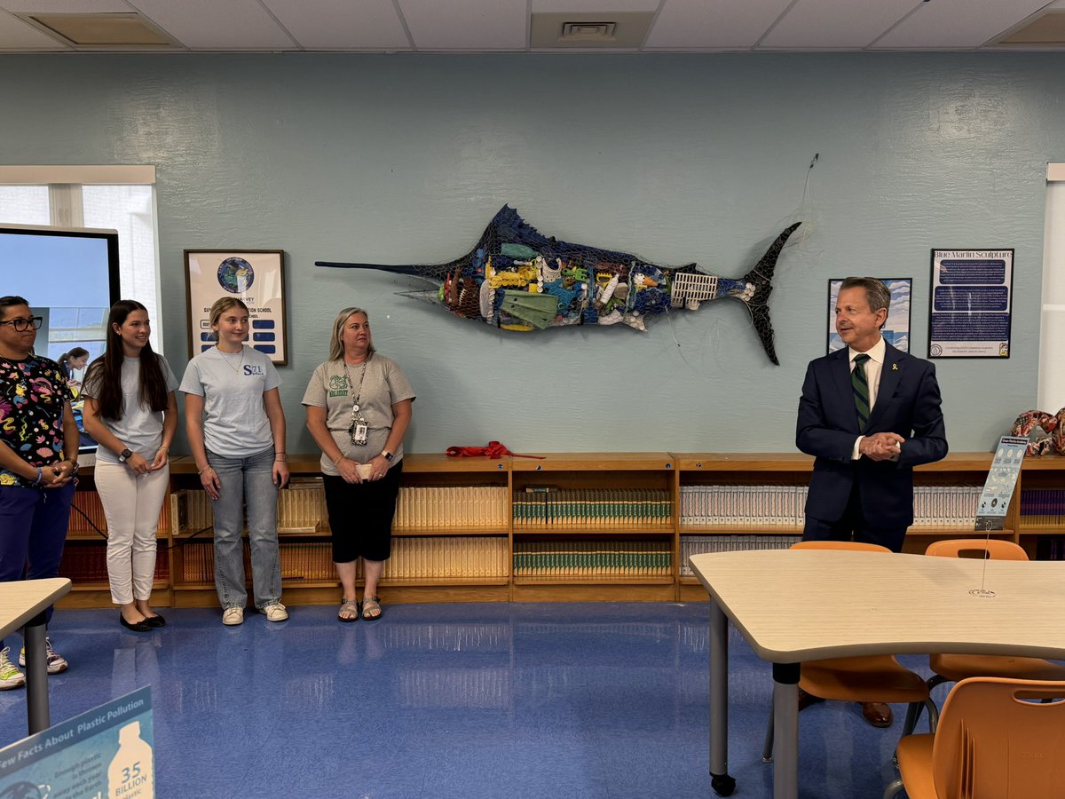 Conniston Middle (@connistonmiddle) on Twitter photo Celebrated Earth Day at our 2nd Annual Eco-Summit.
Unveiled Clark the Marlin made of plastic from beach clean-ups by Surface 71 & a grant from City of West Palm Beach.
<a href="/Dream_in_Green/">Dream in Green</a>
<a href="/ECSdept/">Environmental & Conservation Services</a> <a href="/Surface71wpb/">Surface71</a>
<a href="/jamesthomas3601/">James Thomas</a> <a href="/JavierOrtolaza/">Javier Ortolaza</a> Celebrated Earth Day at our 2nd Annual Eco-Summit.
Unveiled Clark the Marlin made of plastic from beach clean-ups by Surface 71 & a grant from City of West Palm Beach.
<a href="/Dream_in_Green/">Dream in Green</a>
<a href="/ECSdept/">Environmental & Conservation Services</a> <a href="/Surface71wpb/">Surface71</a>
<a href="/jamesthomas3601/">James Thomas</a> <a href="/JavierOrtolaza/">Javier Ortolaza</a>