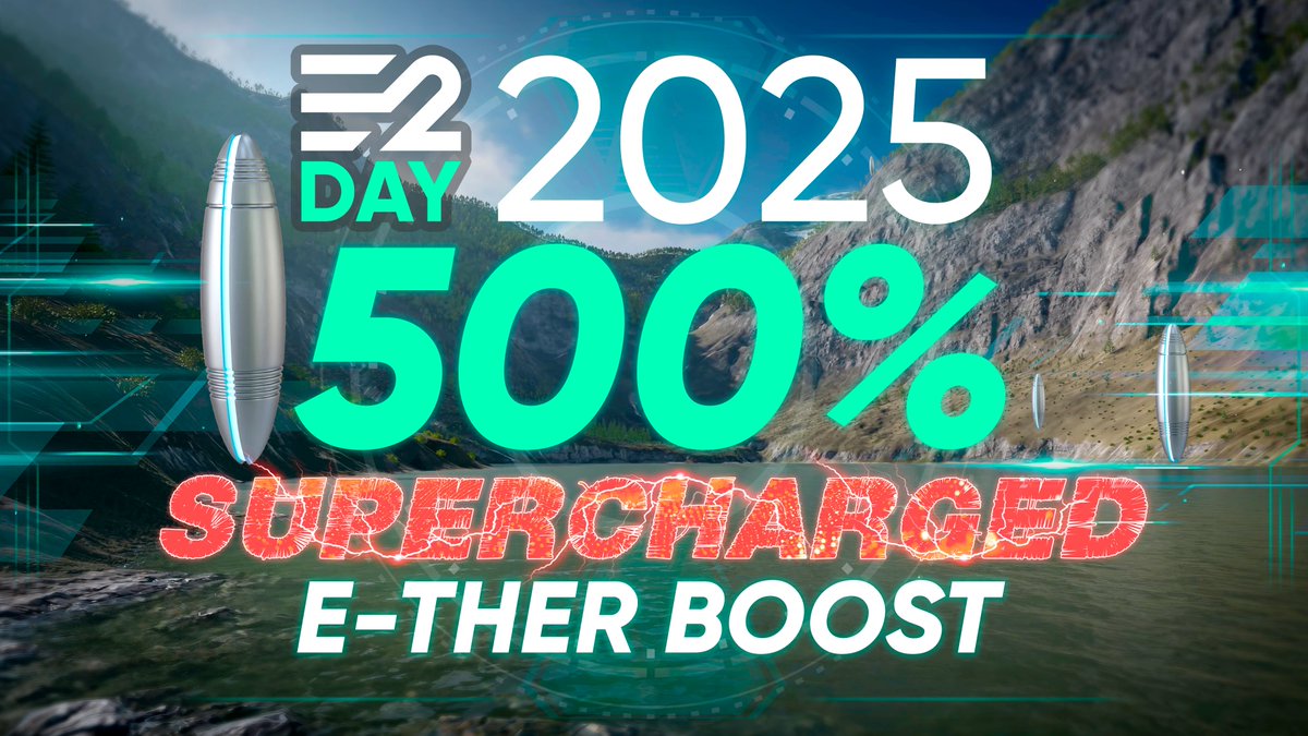#Earth2Day2025 is officially #supercharged! If you're a land owner on #Earth2 be sure to login &amp; claim your mined E-ther over the next 24hrs before it becomes unstable &amp; #Raiders have a feast! 🌎✌️

📰 earth2.io/news/earth2day…

Check above article for full details.

#Earth2
