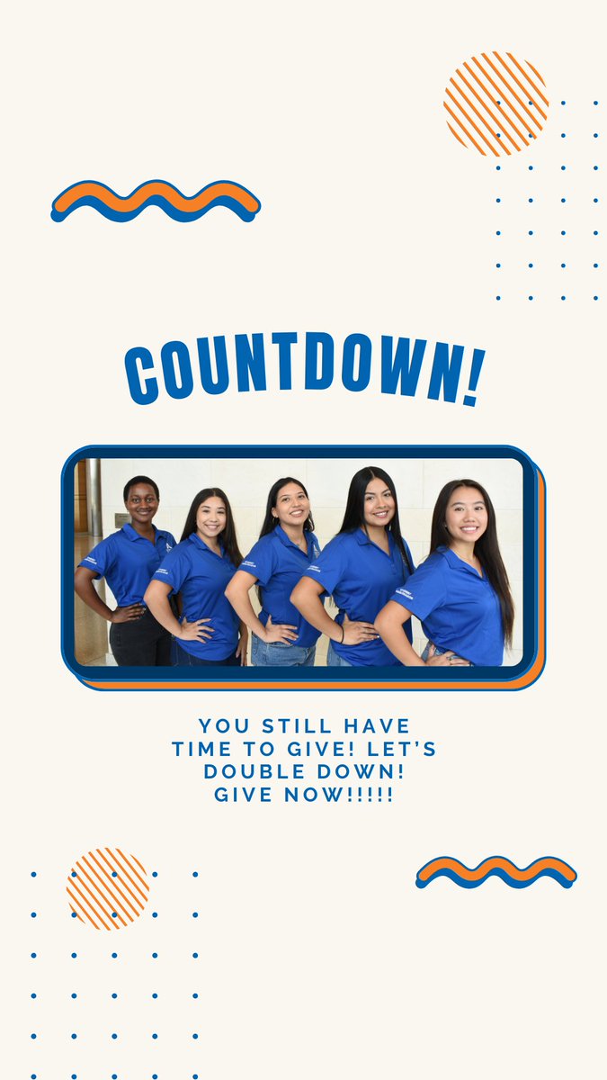 🕚11:59 P.M. is not too far away! Don't miss out on helping our future teachers and leaders. 💙🧡 #MavsGiving #Giving #COEDProud 

✨Give Now: rebrand.ly/MavsDayCOED