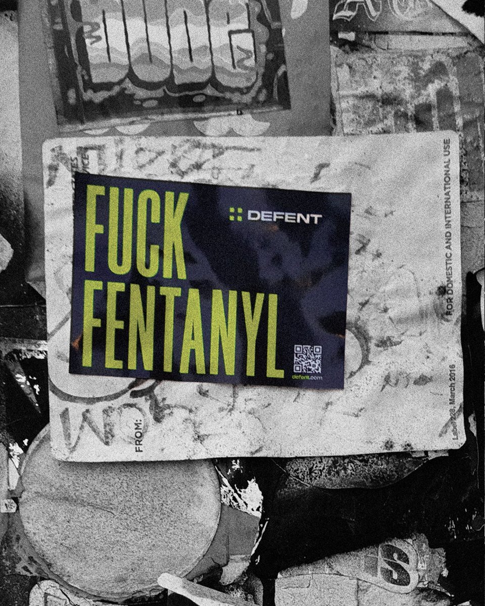 Defentofficial's tweet photo. This isn’t a trend. It’s a crisis.
FUCK FENTANYL
#DEFENT #AlwaysTest #TestForLife #DEFENTYourself https://t.co/o5X0Ss1VPx