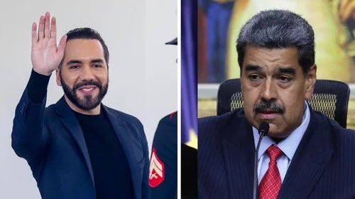 ¡Necesitamos más líderes como Nayib Bukele  y menos tiranos como Nicolás Maduro! 

💭      🔄     ❤️
No      Si       Si