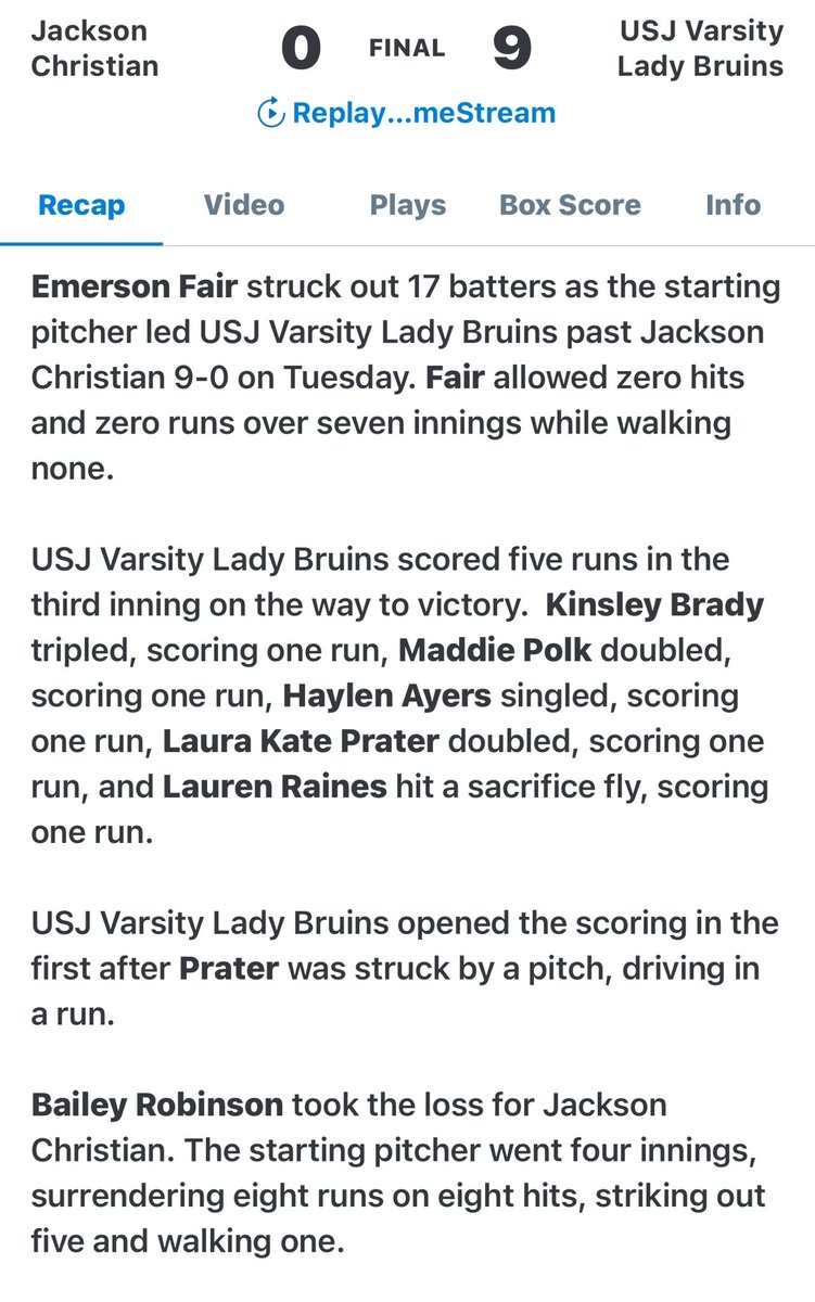 softball_usj's tweet photo. A good home win!!! https://t.co/VUeXjEXhgV