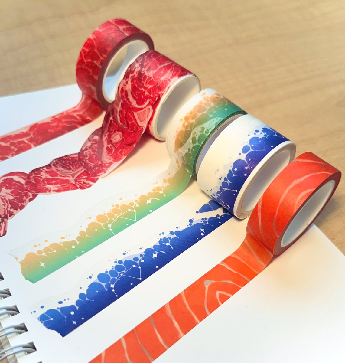 SASHIMI WASHI TAPE OFFICIALLY EXISTS !!! (and up in the shop) YAYYY🍣🍤