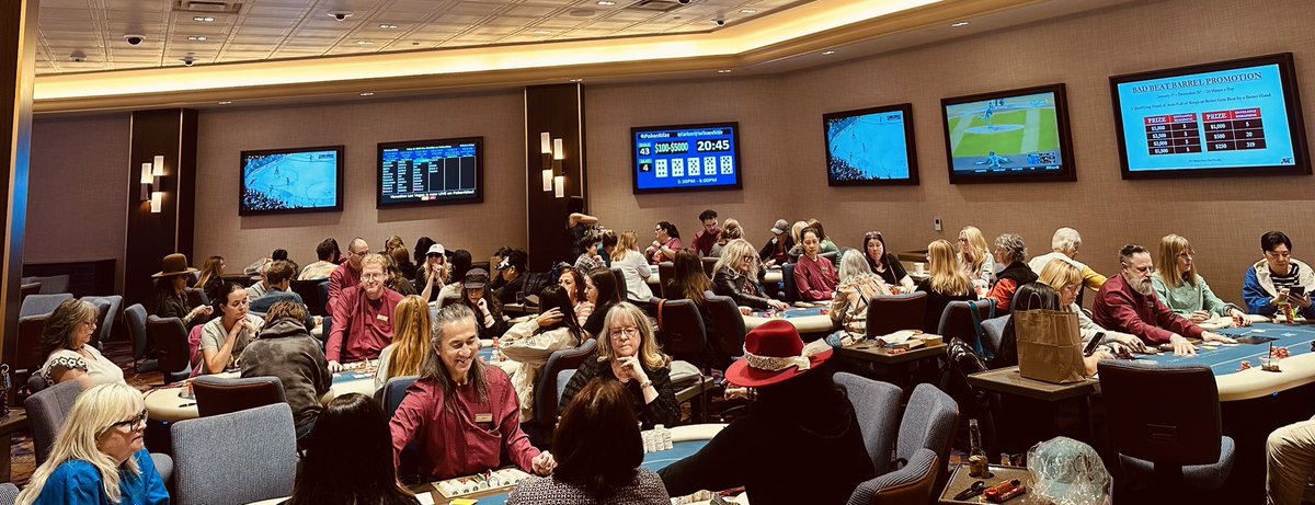 Hayley Hanna (@vegashayls) on Twitter photo HUGE turn out today for the ladies MUG at <a href="/VenetianPoker/">Venetian Poker Room</a> hosted by <a href="/JamieKerstetter/">Jamie Kerstetter</a> … over 7 tables going right now!!! They will also be giving away some $300 satty seats to the $2500 ladies highroller that Venetian is having this summer. Really love seeing the work that Jamie HUGE turn out today for the ladies MUG at <a href="/VenetianPoker/">Venetian Poker Room</a> hosted by <a href="/JamieKerstetter/">Jamie Kerstetter</a> … over 7 tables going right now!!! They will also be giving away some $300 satty seats to the $2500 ladies highroller that Venetian is having this summer. Really love seeing the work that Jamie
