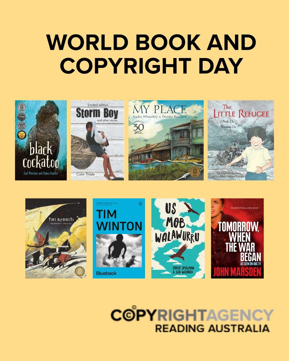 Copyright Agency (@copyrightagency) on Twitter photo π Happy #WorldBookDay!
At Copyright Agency, we believe in the power of storiesβand it starts in the classroom.
Explore top primary & secondary resources on <a href="/ReadinAustralia/">Reading Australia</a>, bringing Aussie voices to life: readingaustralia.com.au
#ReadingAustralia #AusLit #WorldBookDay π Happy #WorldBookDay!
At Copyright Agency, we believe in the power of storiesβand it starts in the classroom.
Explore top primary & secondary resources on <a href="/ReadinAustralia/">Reading Australia</a>, bringing Aussie voices to life: readingaustralia.com.au
#ReadingAustralia #AusLit #WorldBookDay
