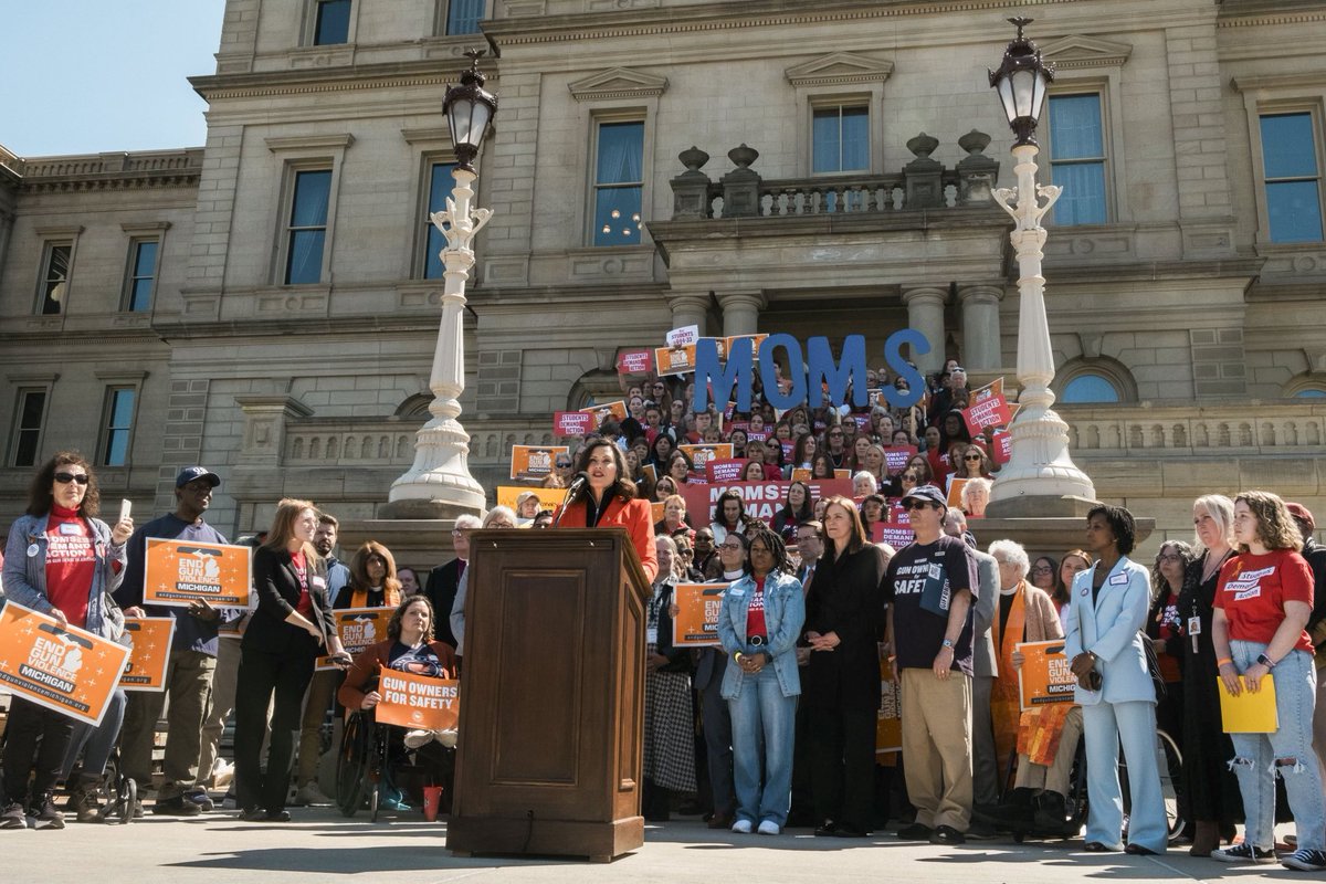 Gretchen Whitmer (@gretchenwhitmer) on Twitter photo I was proud to join <a href="/MomsDemand/">Moms Demand Action</a> for their Advocacy Day in Lansing today. Too many families across our state have lost loved ones to the tragedy of gun violence. The way we honor them is by taking action and passing common sense legislation like background checks and safe storage. I was proud to join <a href="/MomsDemand/">Moms Demand Action</a> for their Advocacy Day in Lansing today. Too many families across our state have lost loved ones to the tragedy of gun violence. The way we honor them is by taking action and passing common sense legislation like background checks and safe storage.