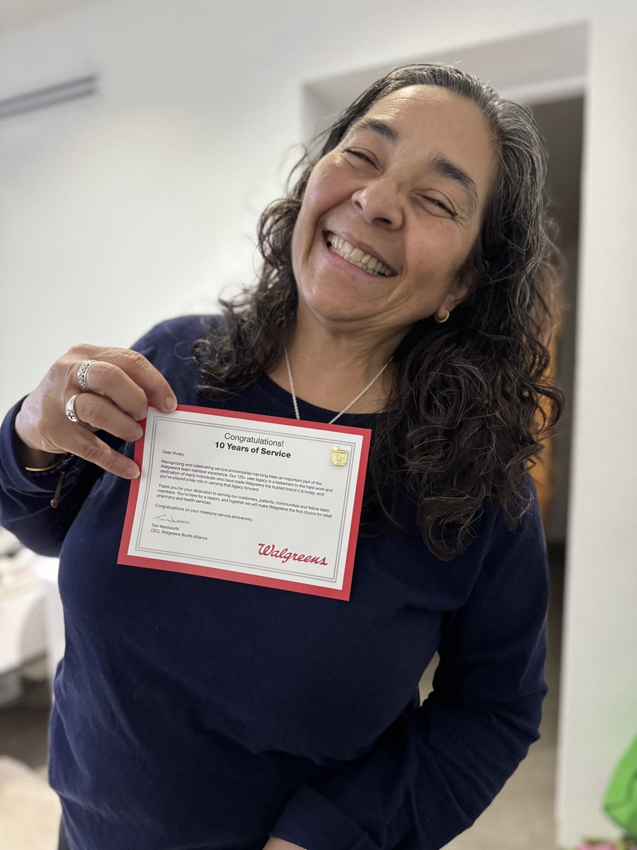 Congratulations to my amazing sister! Thank you for being a great role model, a phenomenal mother, human being, cosmetician and pharmacy technician! <a href="/Walgreens/">Walgreens</a>
