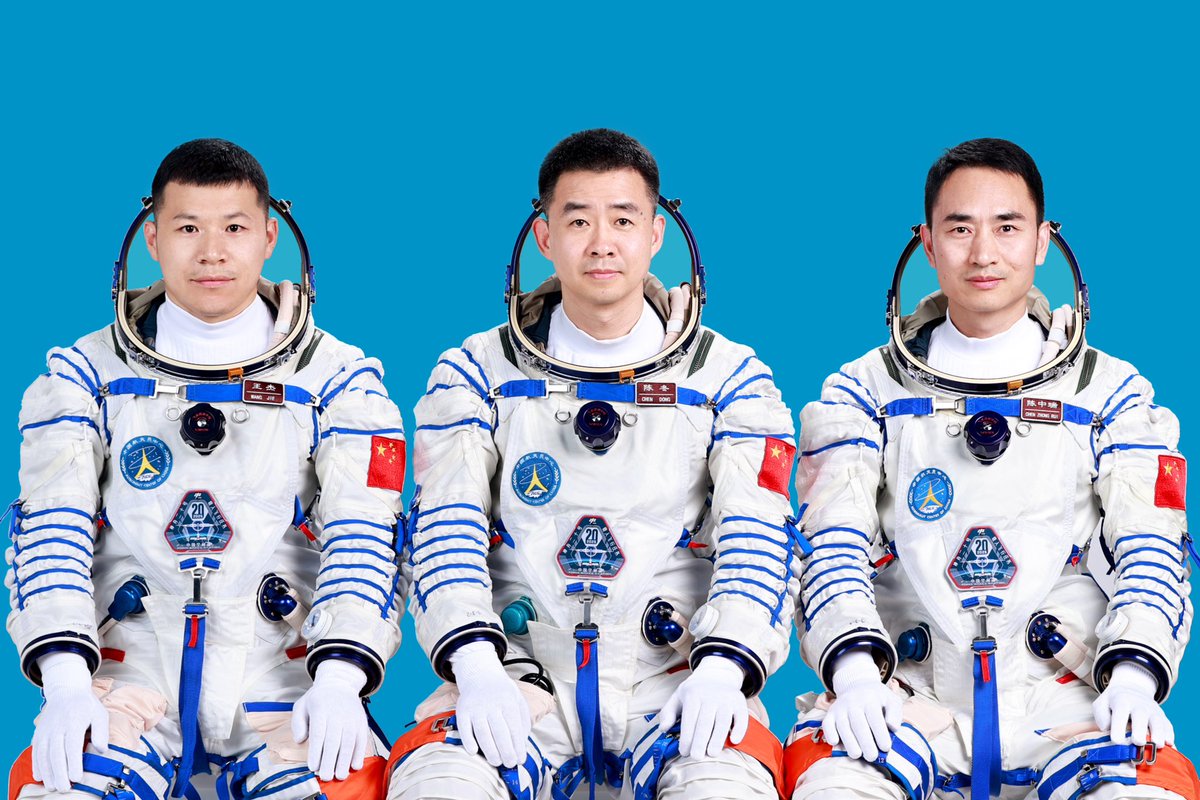 Global Times (@globaltimesnews) on Twitter photo Shenzhou-20 crewed spacecraft will send three taikonauts, Chen Dong, Chen Zhongrui and Wang Jie, to China’s space station, according to China Manned Space Agency on Wednesday. Shenzhou-20 crewed spacecraft will send three taikonauts, Chen Dong, Chen Zhongrui and Wang Jie, to China’s space station, according to China Manned Space Agency on Wednesday.