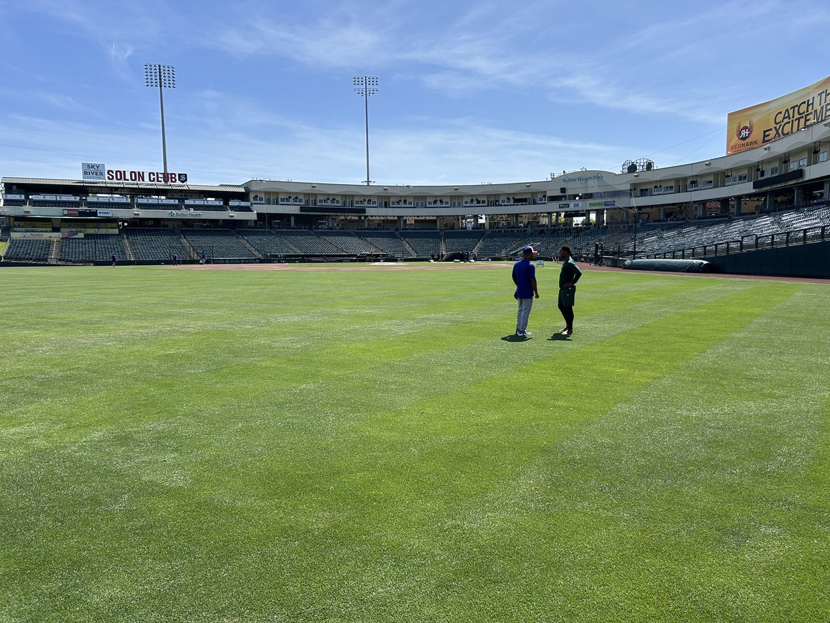 radiohicksie's tweet image. Stay up with us! Rangers and A’s, from Sutter Health Park in West Sacramento, starting shortly on the RRN and @1053thefan