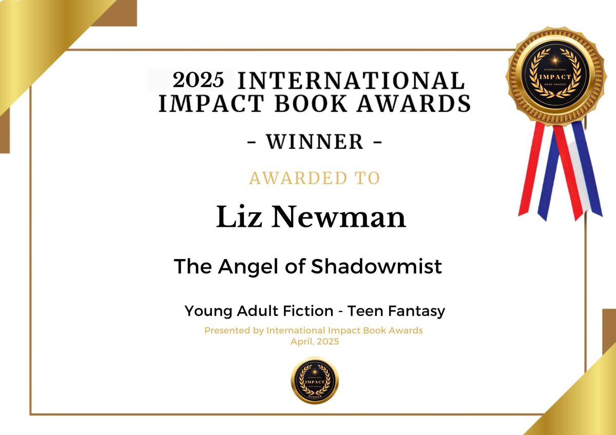 Congrats!

🏆 THE ANGEL OF SHADOWMIST by Liz Newman is the  International Impact Book Award WINNER!

#1click: bit.ly/4f6VOrZ

#winner #YAbooks #mustread #highlyacclaimed #teenbooks