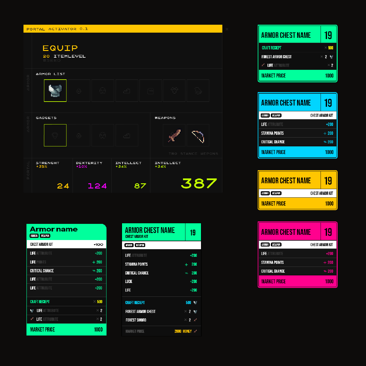 0xgamedev's tweet image. latest UI version update! Check out the new look! 🎨✨ #GameDesign #UIDesign #Innovation #GameDev