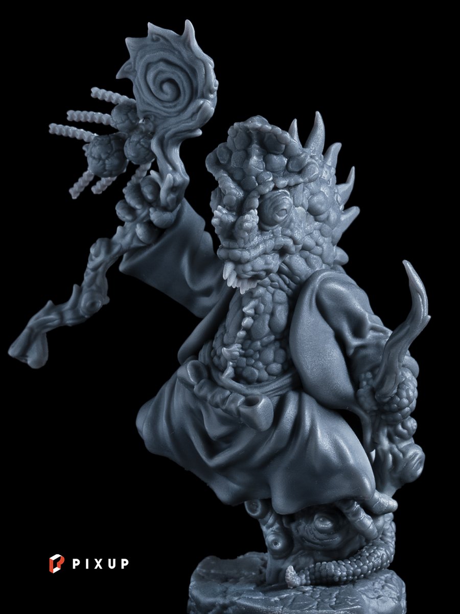 Phrozen3D's tweet image. A wise lizardfolk enters Whirlworld 🌿

The Kammi Sage by @nickeyshatchery  stands in quiet defiance of the warlike Sihael.

Prints in 32mm &amp;amp; 75mm—perfect for painters, players &amp;amp; collectors.

check on @pixup3d : pixup3d.net/Ki1Sx

#3DPrinting #tabletopmini #phrozen