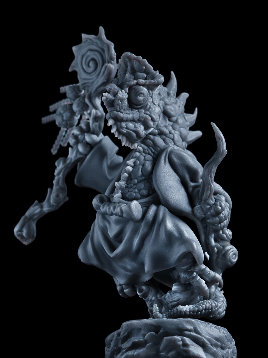 Phrozen3D's tweet image. A wise lizardfolk enters Whirlworld 🌿

The Kammi Sage by @nickeyshatchery  stands in quiet defiance of the warlike Sihael.

Prints in 32mm &amp;amp; 75mm—perfect for painters, players &amp;amp; collectors.

check on @pixup3d : pixup3d.net/Ki1Sx

#3DPrinting #tabletopmini #phrozen