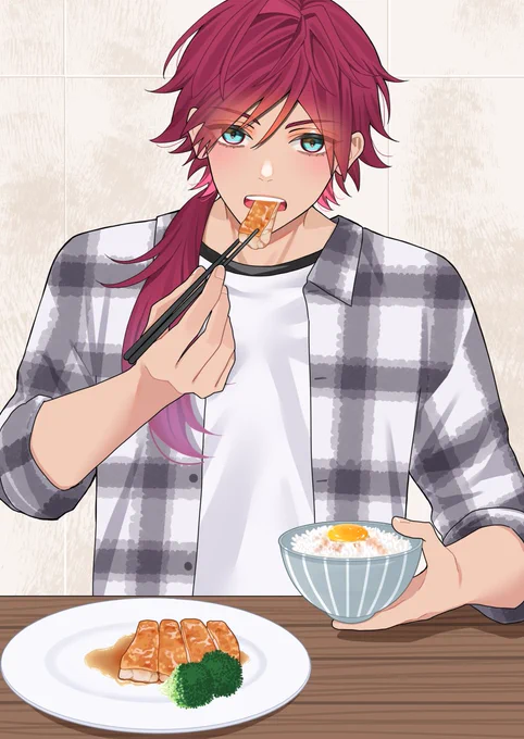 健康志向になったロレの食事 #イロ絵す