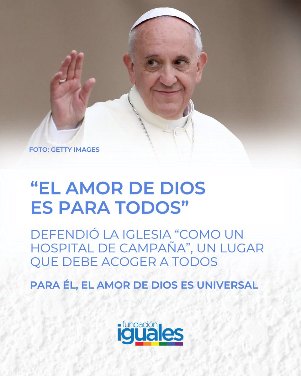 El Papa Francisco dedicó su pontificado a la defensa de los derechos humanos, promoviendo el respeto, la inclusión y la dignidad para todas las personas. 

🕊️Jorge Mario Bergoglio (Papa Francisco) 17 de diciembre de 1936 - 21 de abril de 2025.