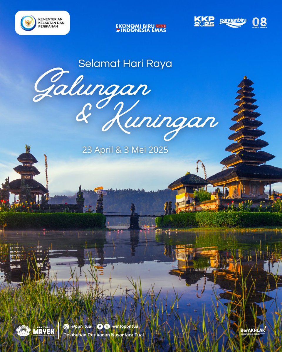 Infoppntual's tweet image. Selamat Hari Raya Galungan dan Kuningan bagi #SahabatBahari yang merayakan!

Semoga senantiasa mendapat kesejahteraan di sepanjang kehidupan.

#Galungan #Kuningan