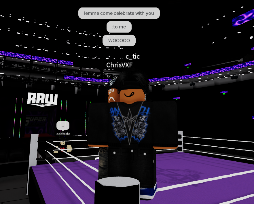 RRWPLUS's tweet photo. EMPTY ARENA:
To decide the last spot in the Light Heavyweight Championship iron survivor matchup, #WraithKosher went up against, #SwayMega!
In a very close matchup, Wraith takes the W! https://t.co/V4sk8cllDA