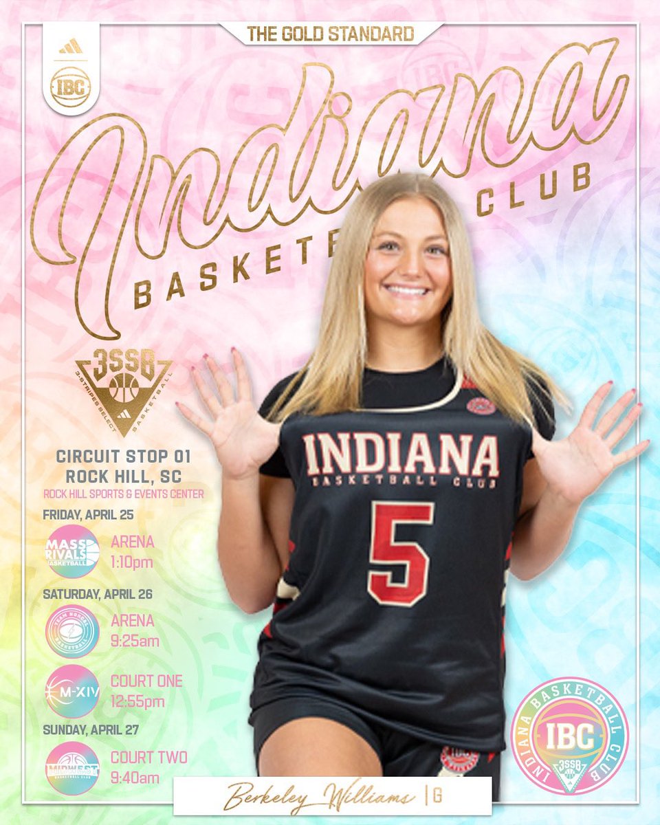Berkeley Williams (@berkeleywillia9) on Twitter photo Here’s my weekend schedule with the <a href="/IBC17U3SSB/">Indiana Basketball Club 17U 3SSB</a> squad. Super excited to get after it with this group of girls! Here’s my weekend schedule with the <a href="/IBC17U3SSB/">Indiana Basketball Club 17U 3SSB</a> squad. Super excited to get after it with this group of girls!