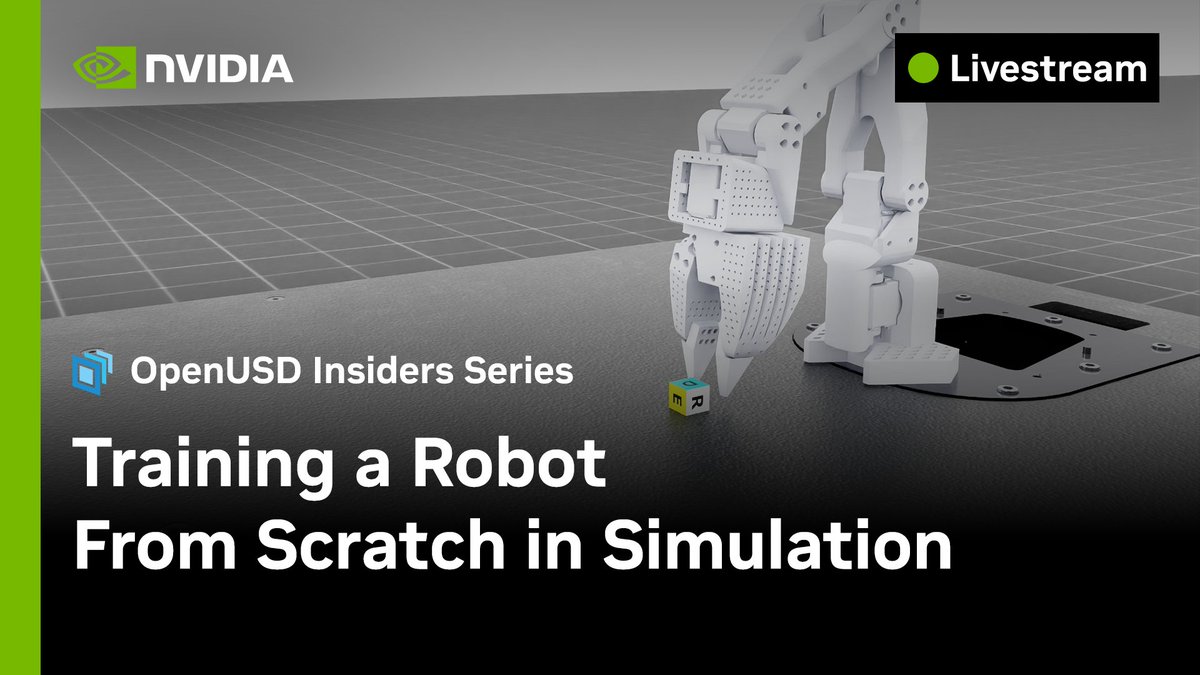 Don't miss Muammer Bay from LycheeAI tomorrow at 11 AM PT, as he walks through each step of training the SO-100 arm.

Starting from a basic URDF model, he transforms it into a fully functional, trainable agent using NVIDIA Isaac Sim and Isaac Lab. 

Dive into #robotics and how to